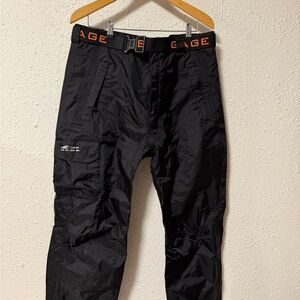 Black Rain Pants for Men